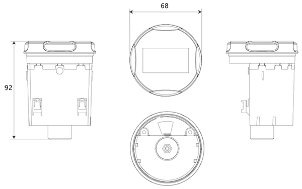120G雷達(dá)測距模塊尺寸圖