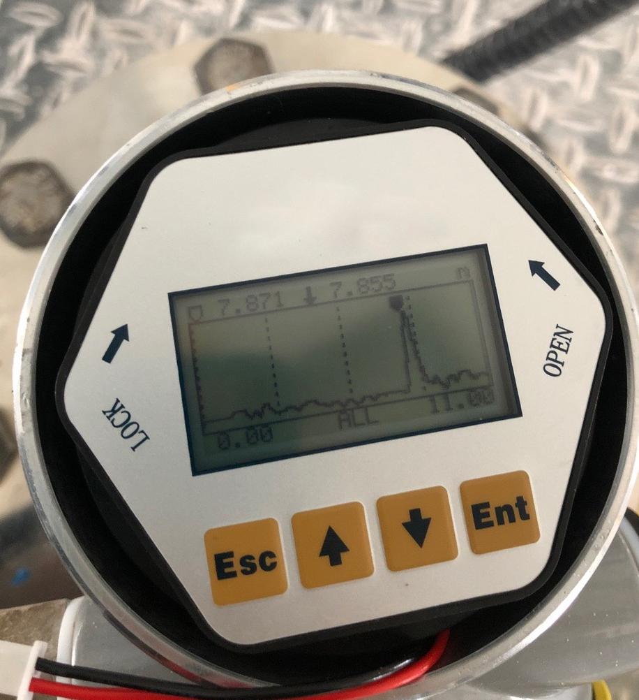 80G雷達物位測量精度